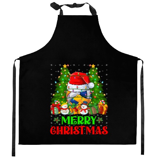 Volleyball Christmas Kitchen Aprons