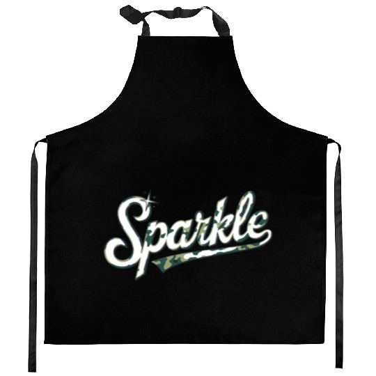 The Sparkle Army Camouflage Kitchen Aprons