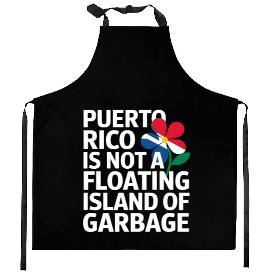 Puerto Rico Pride Bold Awareness Statement Kitchen Aprons