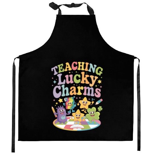 Teaching Lucky Charms Teacher St Patricks Day Kitchen Aprons
