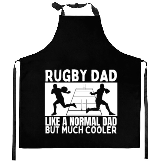 Rugby Dad Father Quote Funny Rugby Player Kitchen Aprons