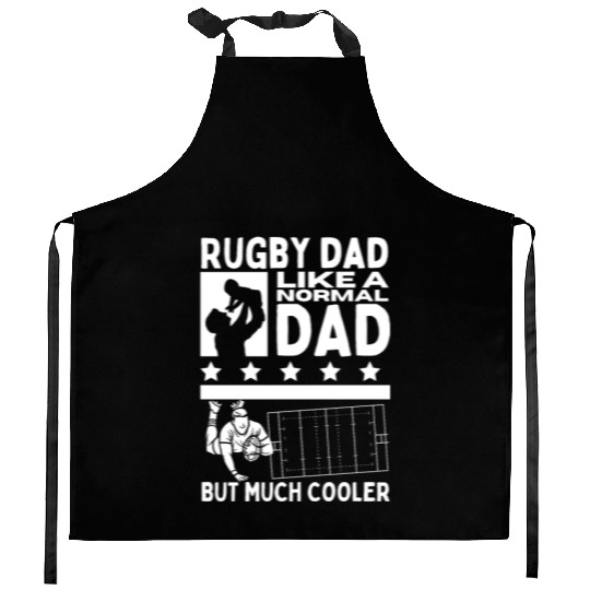 Rugby Dad Father Quote Funny Rugby Player Kitchen Aprons