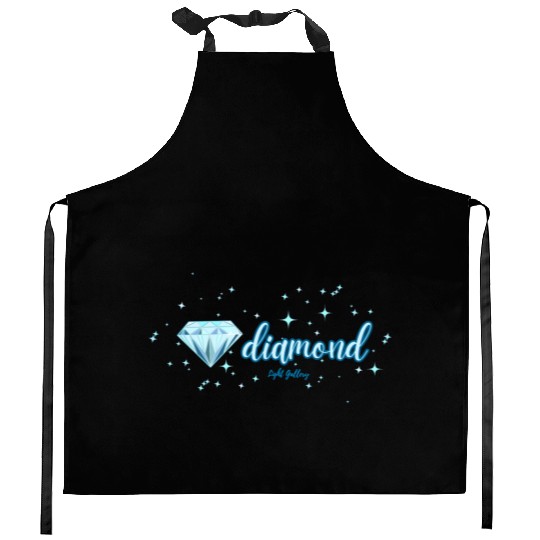 Diamond gemstone jewel Kitchen Aprons