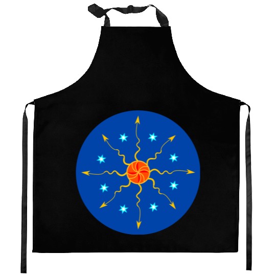 Sun, Stars and Space Circle Kitchen Aprons
