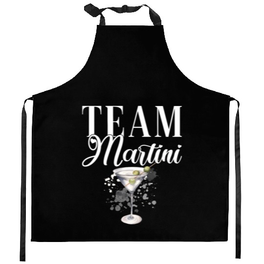 Team Martini Cocktail Bartender Kitchen Aprons