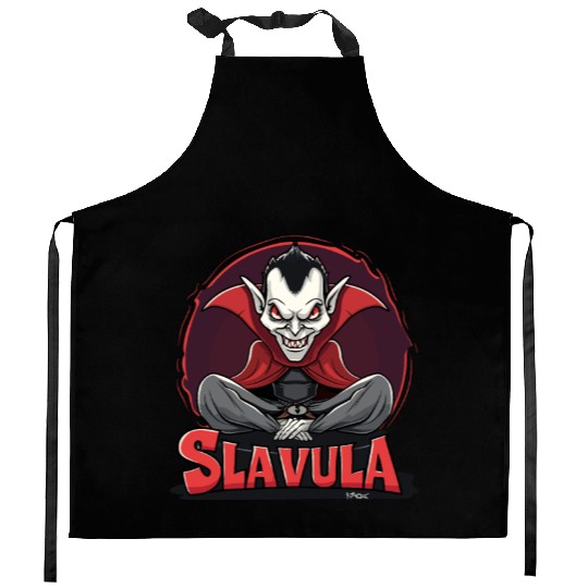 Slavula - The Gopnik Slavic Vampire Kitchen Aprons