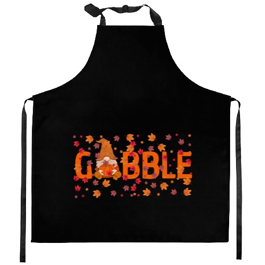 GOBBLE TURKEY PODIATRIST FUNNY THANKSGIVING Kitchen Aprons