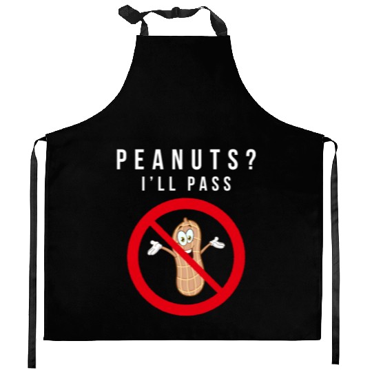No Peanuts Allowed Kitchen Aprons