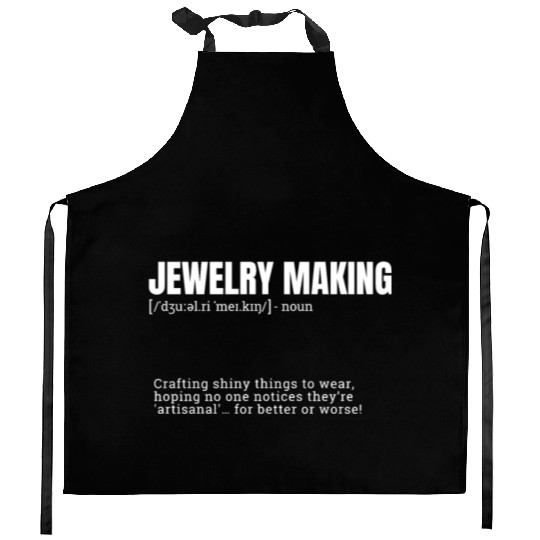 Jewelry Making Indoor Hobbies Definition Product T Kitchen Aprons