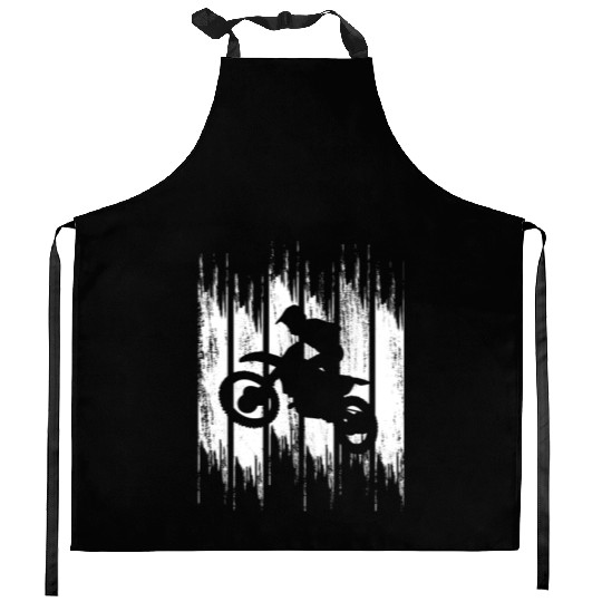 Motocross Retro Kitchen Aprons