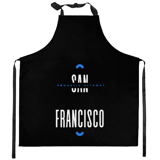 San Francisco, Romantic Getaway Kitchen Aprons