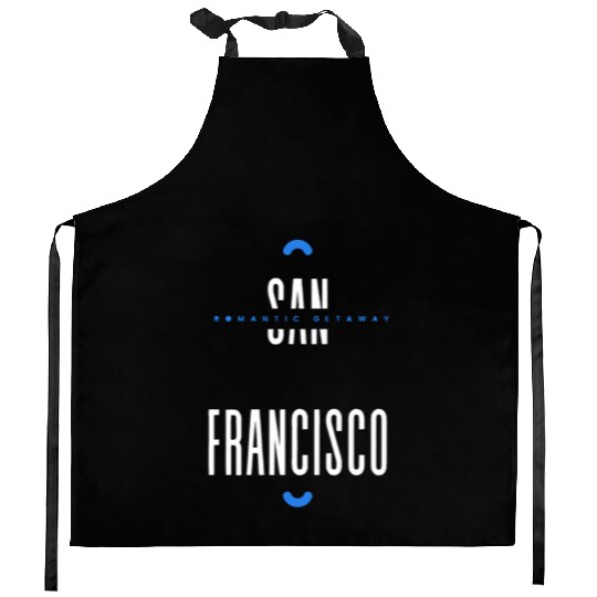 San Francisco, Romantic Getaway Kitchen Aprons