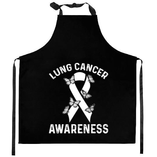 Lung Cancer Awareness Month Support Kitchen Aprons