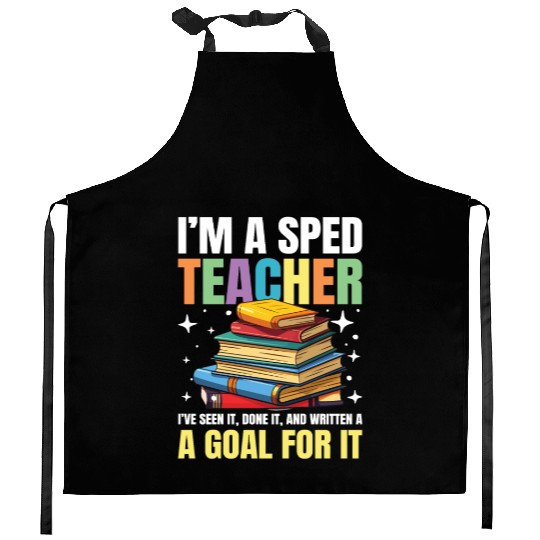 I'm a SPED teacher for a School Counselor Kitchen Aprons