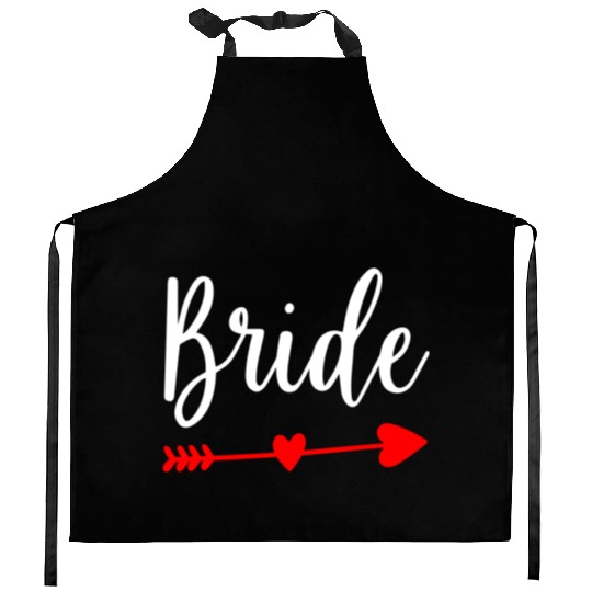 Bride Wedding Engagement Bachelorette Party Kitchen Aprons
