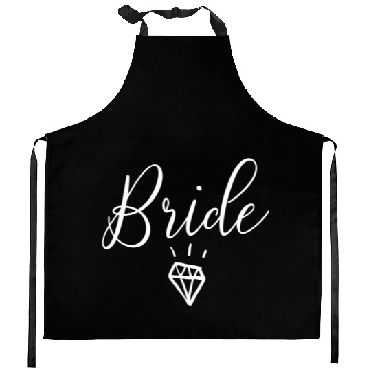 Bride Wedding Engagement Bachelorette Party Kitchen Aprons