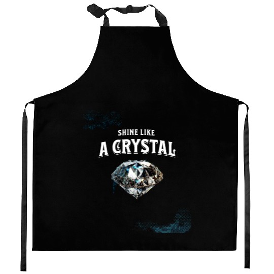 Shine like a crystal design Kitchen Aprons
