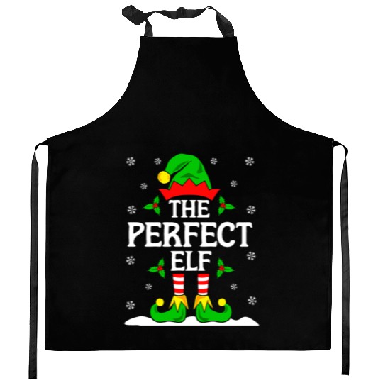 The Perfect Elf Christmas Kitchen Aprons