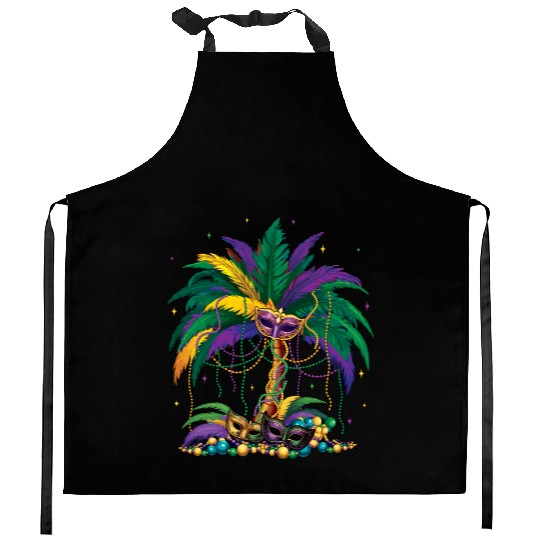 Jester Mask Carnival Mardi Gras Kitchen Aprons