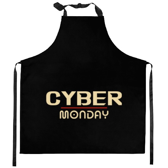 Cyber Monday Kitchen Aprons Design Retro vintage