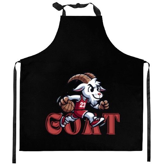 Basketball GOAT Kitchen Aprons