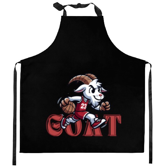 Basketball GOAT Kitchen Aprons