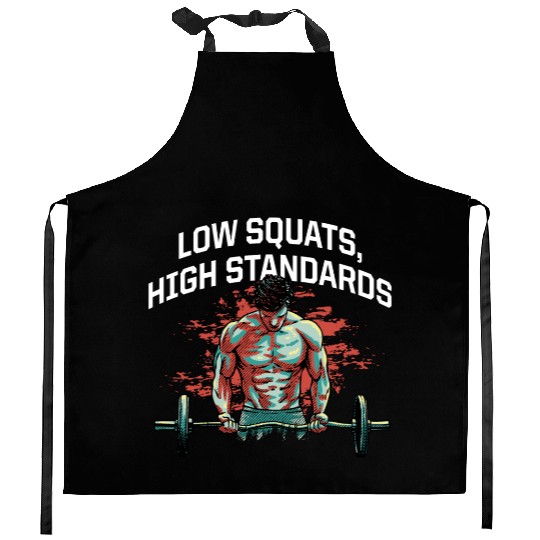Funny Workout Motivational Quote Gym Kitchen Aprons