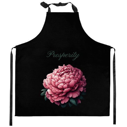 Peony of Prosperity: A Symbol of Wealth Kitchen Aprons
