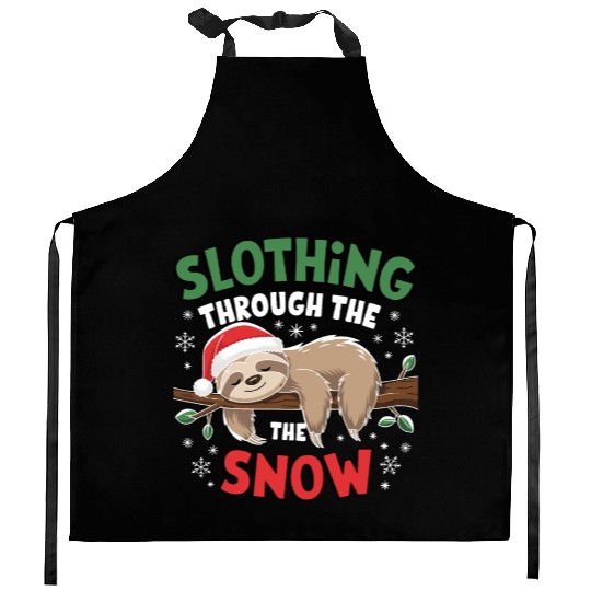 lazy christmas Kitchen Aprons
