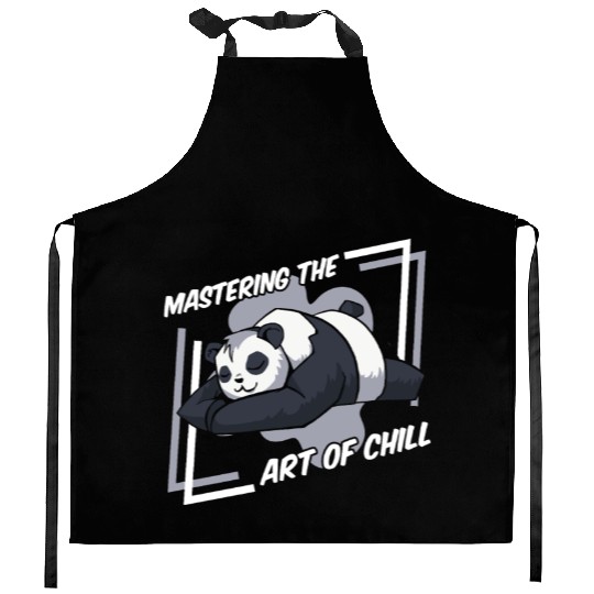 Mastering The Art Of Chill Panda Bear Friend Kitchen Aprons