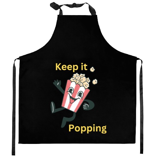 Keep it popping! Popcorn Character! Kitchen Aprons
