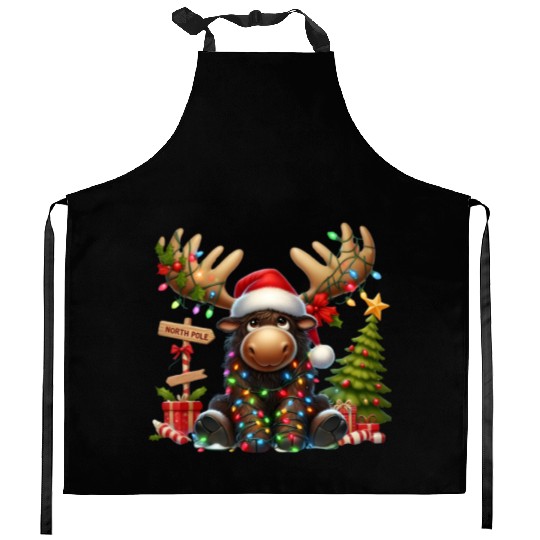 North Pole Readers Kitchen Aprons