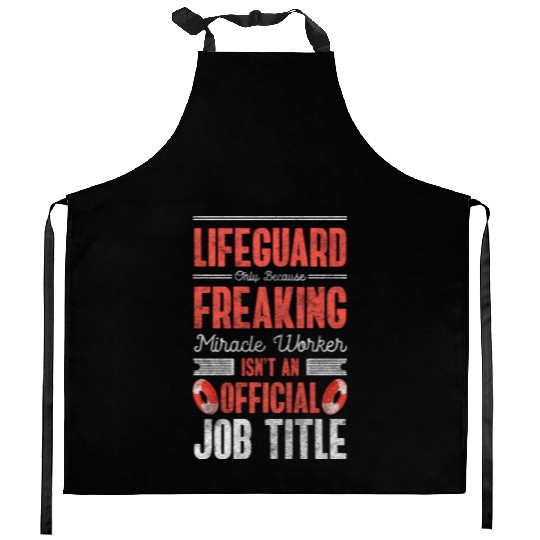 Lifeguards Swimming Pool Lifebuoy Swimming Trunks Kitchen Aprons