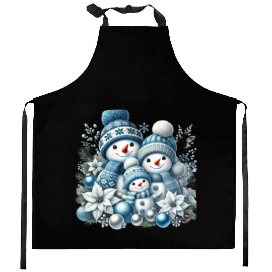Snowman Christmas, Merry Christmas Kitchen Aprons