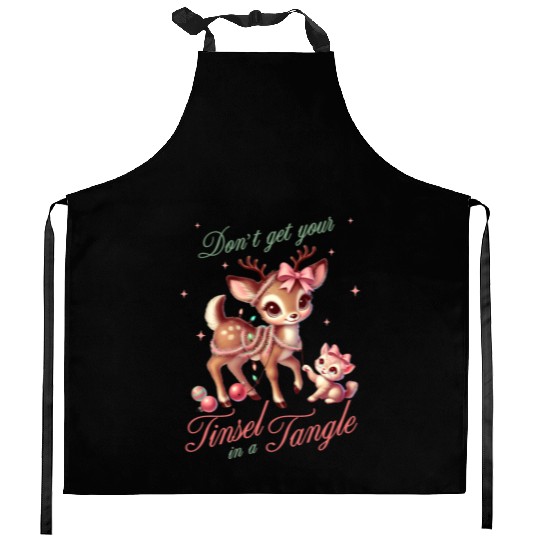Don t Get Your Tinsel in a Tangle, Merry Christmas Kitchen Aprons