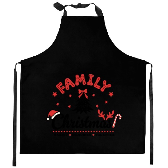 Family Christmas, Merry Christmas Kitchen Aprons