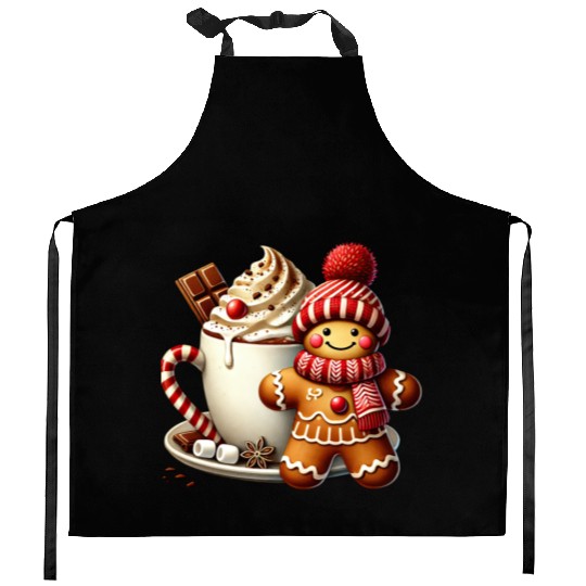 Gingerbread Christmas, Merry Christmas Kitchen Aprons
