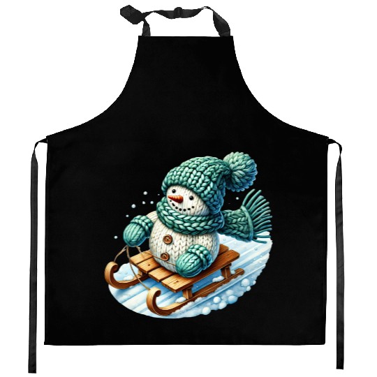 Snowman Christmas, Merry Christmas, Cute Kitchen Aprons