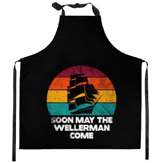 Sailor Meme Pirate Ship Ocean Sailing Kitchen Aprons