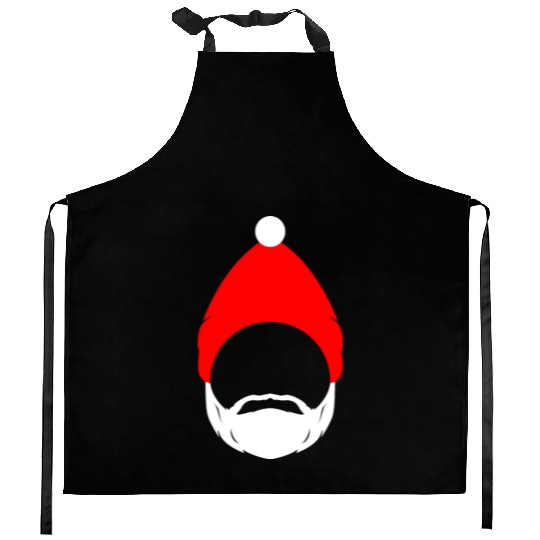 santa claus icon Kitchen Aprons