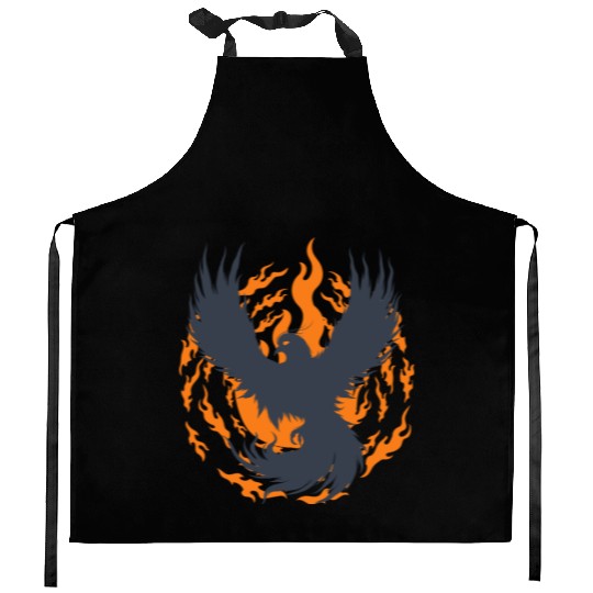 Dark phoenix Kitchen Aprons