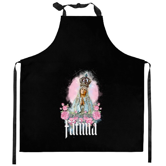 Our Lady of the Rosary of Fátima - Portugal Kitchen Aprons