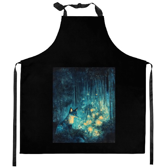 Foxfire in the Bamboo Grove Kitchen Aprons