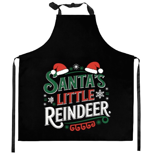 little reindeer Kitchen Aprons