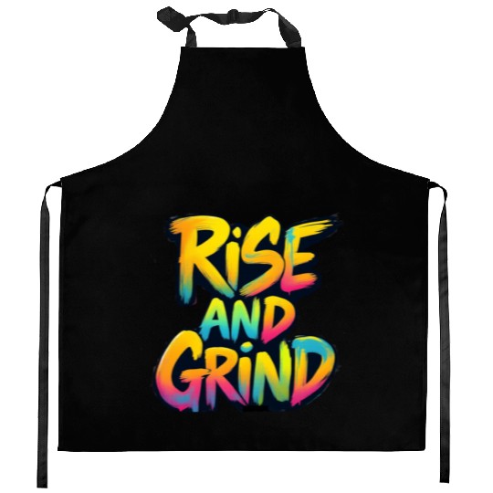 Rise And Grind Kitchen Aprons