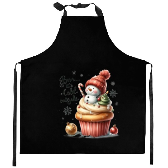 Snowman Christmas, Merry Christmas Kitchen Aprons