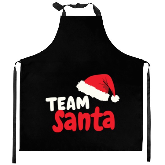 Team Santa Santa Claus Christmas Santa Claus Kitchen Aprons