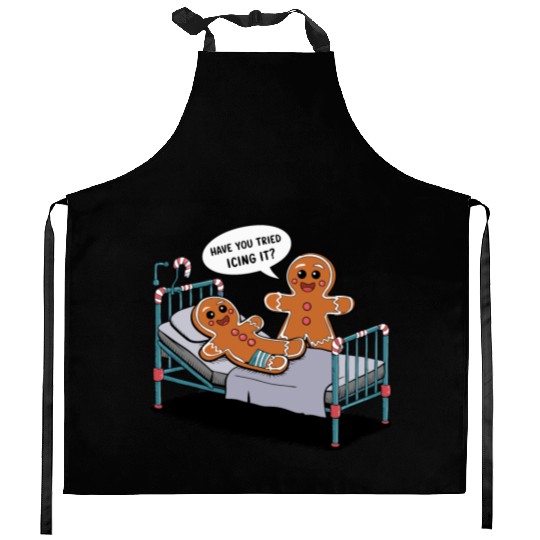 Christmas Gingerbread Hospital Humor Kitchen Aprons