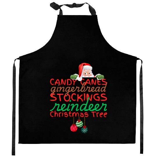CANDY CANES Kitchen Aprons
