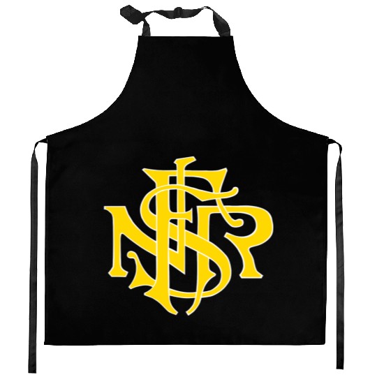 Our Lady of the Rosary of Fátima - NSRF monogram Kitchen Aprons